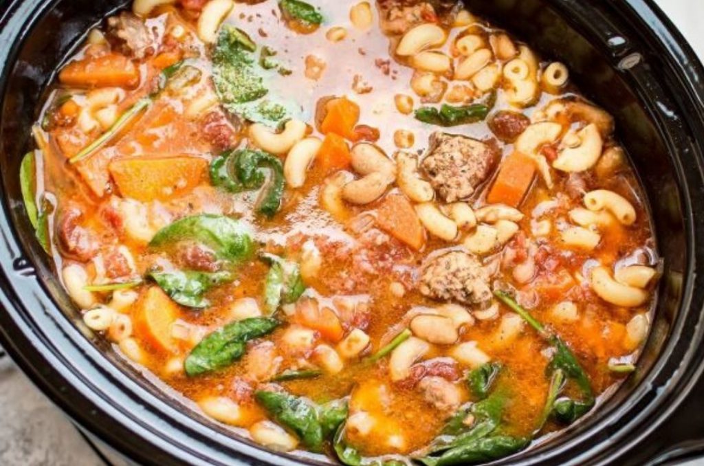 Italian Sausage Crockpot Soup Recipe