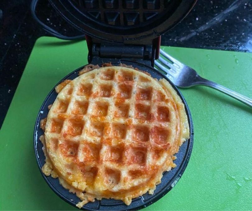 3 Ingredient Crispy Keto Breakfast Waffles
