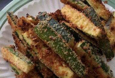 Parmesan Zucchini Fries (Healthy and Extra Crispy!)