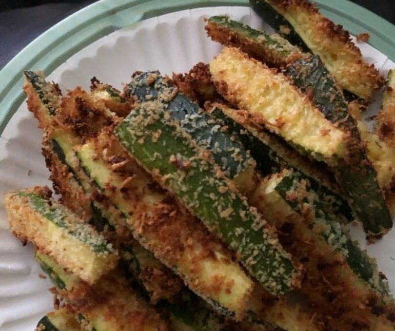 Parmesan Zucchini Fries (Healthy and Extra Crispy!)