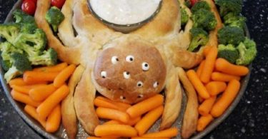 Spider Bread Dip Bowl Halloween