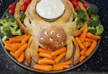 Spider Bread Dip Bowl Halloween