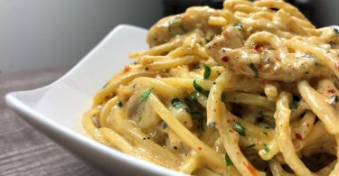 Chicken Alfredo Spaghetti - Homemade Italian Recipe